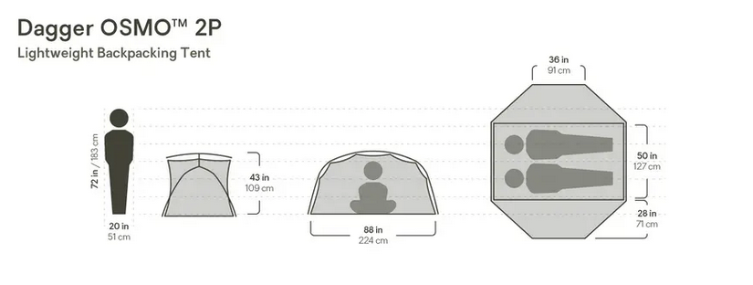Dagger OSMO 2P tent