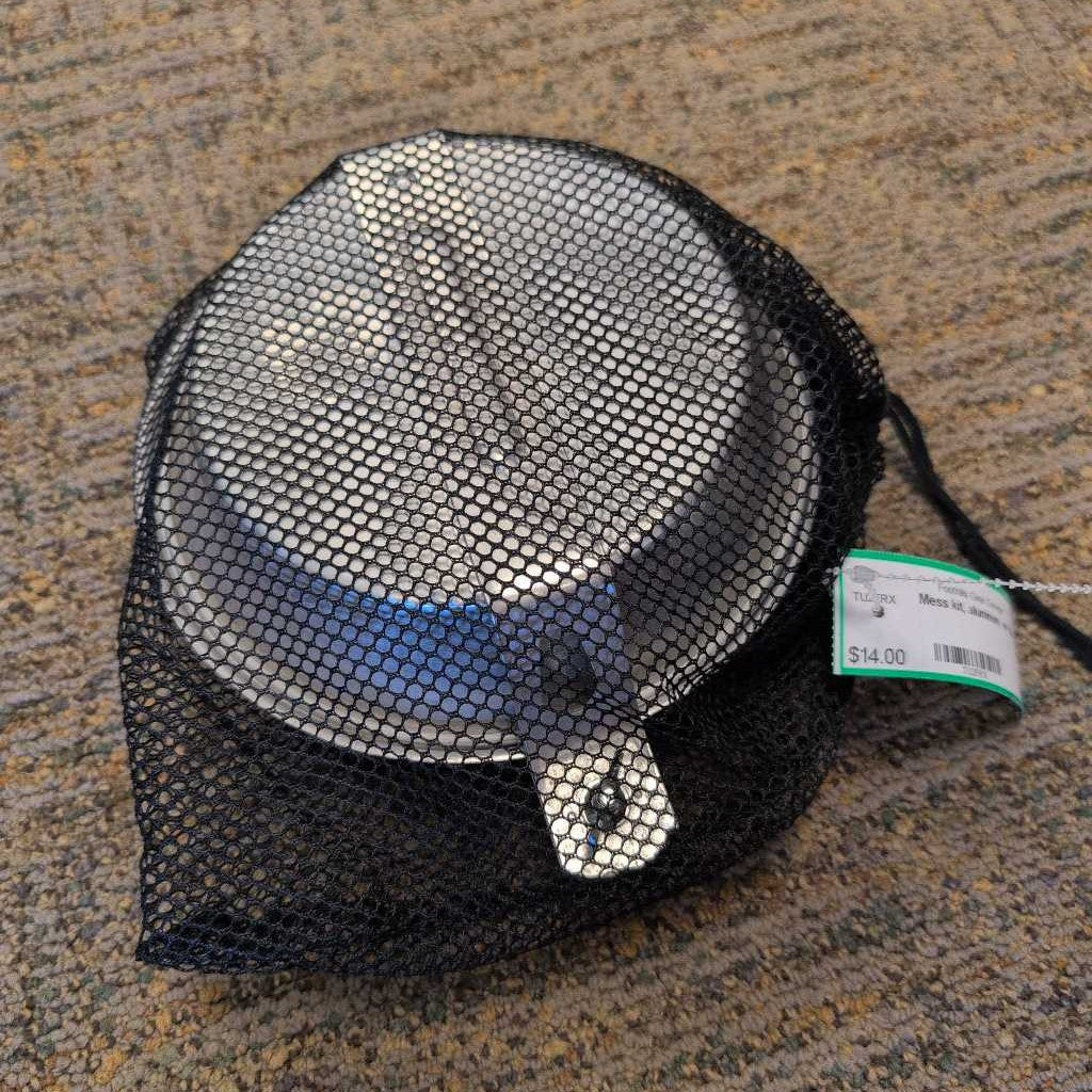 Mess kit, aluminum, w/ bag