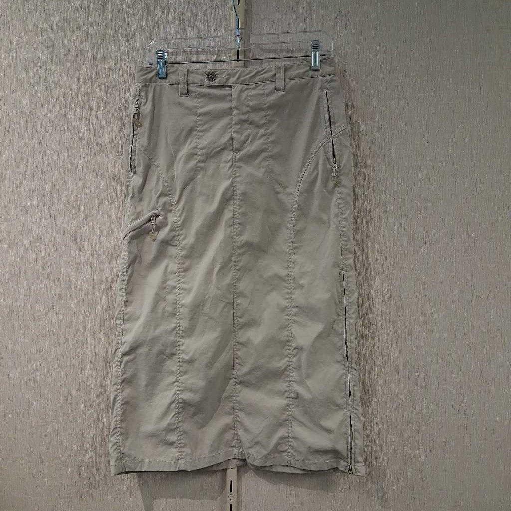 Long Tech Skirt with Walking Zips