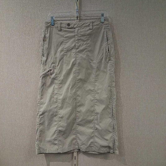 Long Tech Skirt with Walking Zips