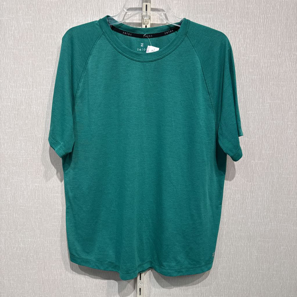 S/S perforated active T, mens