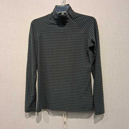 Bias zip neck fleece