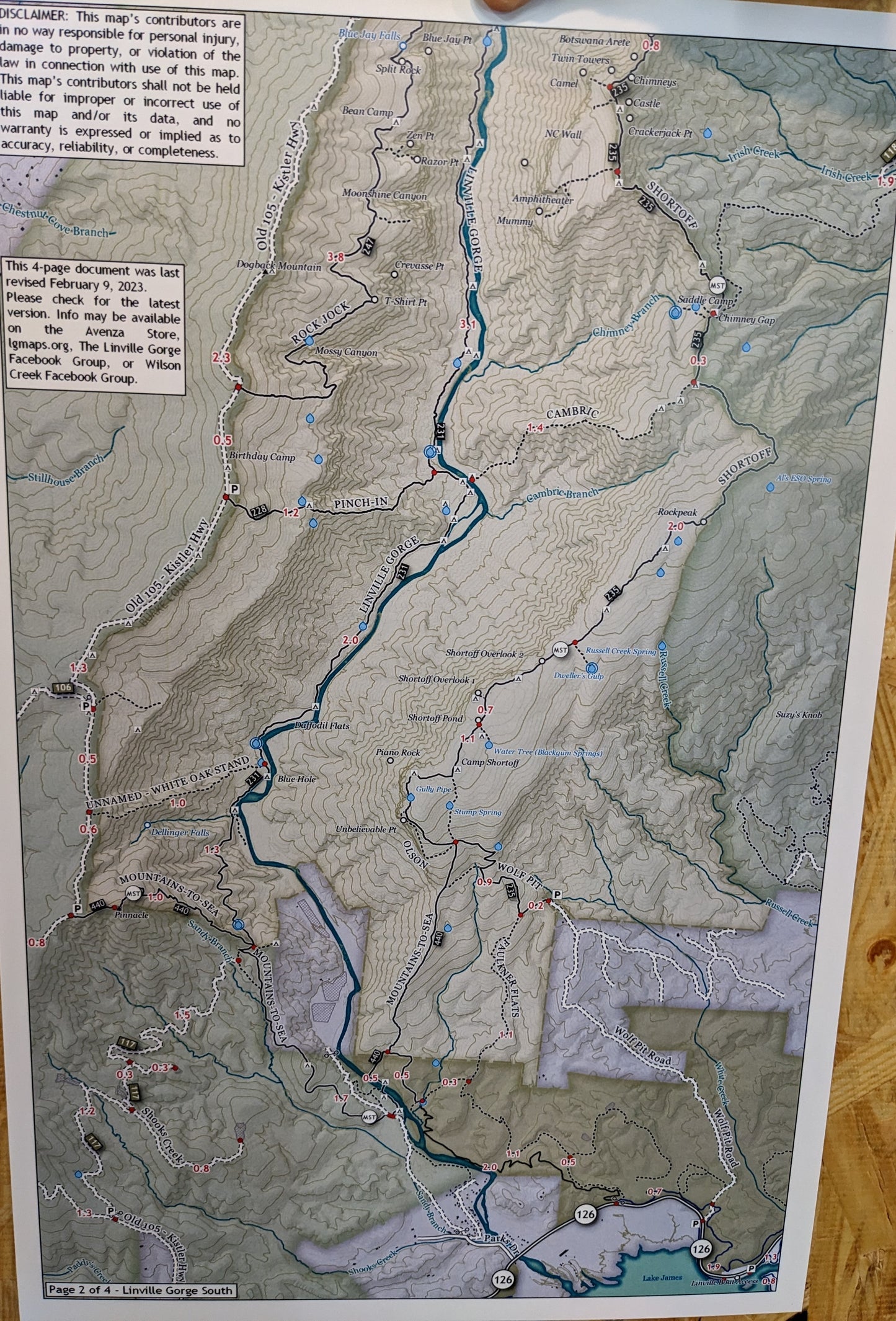 Linville Gorge Map