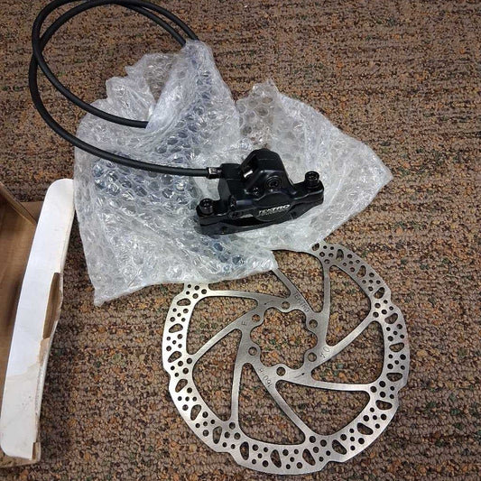 front MTB disc brake w/ mount and rotor