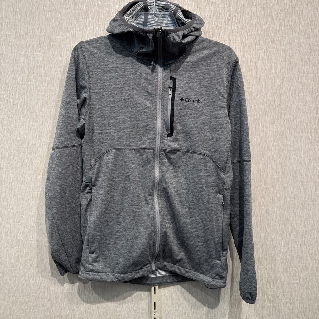 Waffle fleece zip hoodie