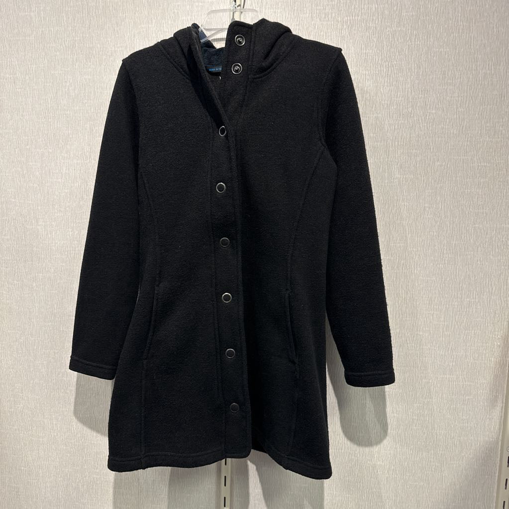 Snap front 3/4 fleece jacket, womens