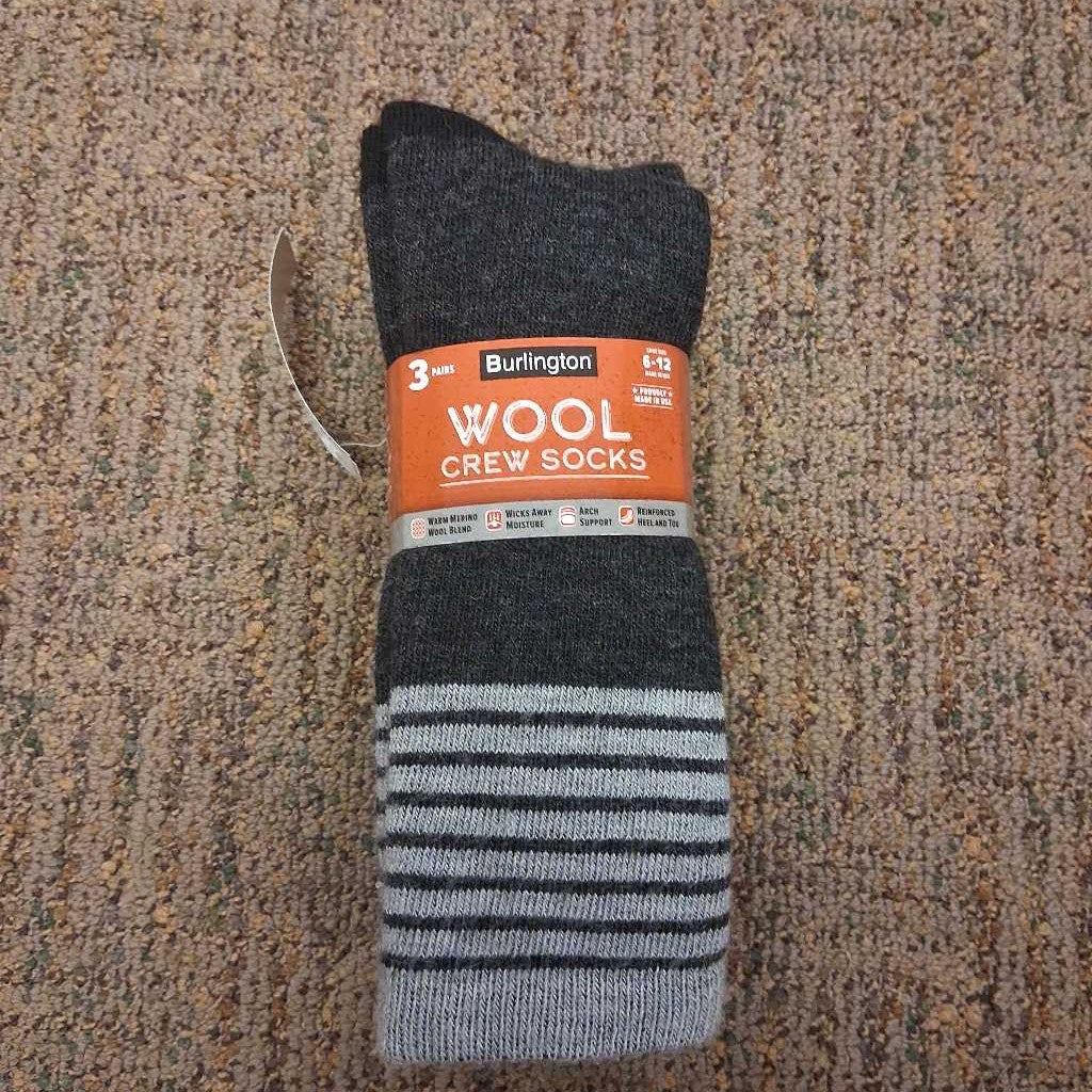 Wool Crew Socks (3 pack)