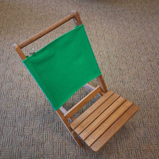 portable wood and canvas camp chair