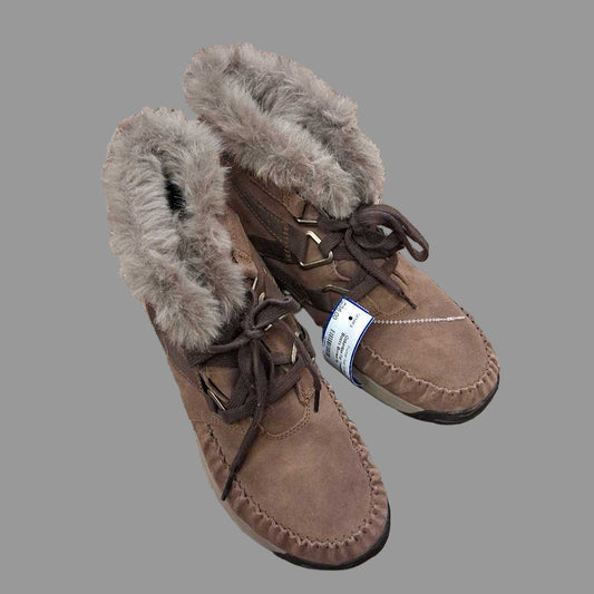 Fur Trimmed Low Boots