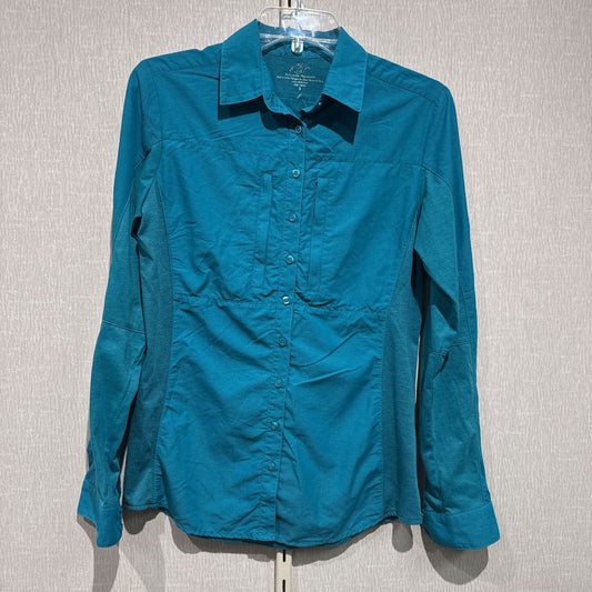 L/S tech button up, womens