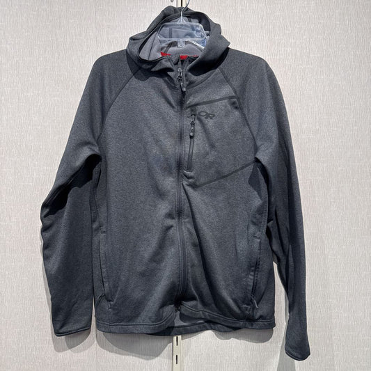 Full zip fleece hoodie, mens